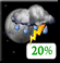 Sunday Night: Slight Chance Showers And Thunderstorms