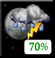 Wednesday Night: Showers And Thunderstorms Likely then Mostly Cloudy