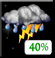 Monday Night: Showers And Thunderstorms Likely