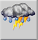 Nearby thunderstorm, Overcast Nearby thunderstorm, Overcast
